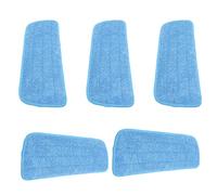 NOENNULL 5PCS Microfiber Flat Mop Pad, 16.1x5.5in Cloth Replacement with Strong Water Absorption, Easy to Replace, Universal for 14x41cm Hook and Loop Mop, Great for Daily Use