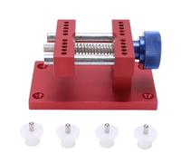 NOENNULL 80mm Adjustable Watch Case Holder, Metal Watch Stand for Watchmakers Red, Movement Holder Base, Practical Tool for Watch Repairers, Replacement of the