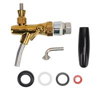 NOENNULL Adjustable Flow Draft Beer Faucet - Food Grade 304 Stainless Steel Commercial Keg Tap with Golden Finish | Professional Beer Dispenser for Bar, Hotel & Home Brewing Systems