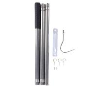 NOENNULL Attic Ladder Pull Down Hook System - 53.1 Inch Extension Rod Replacement for Broken Ropes Strings | Durable Aluminum & Stainless Steel Attic Stair Access Tool