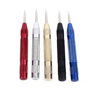 NOENNULL Automatic Center Punch Locator, Compact Carbon Steel Tool for Efficient Drilling, Suitable for Metal and Wood