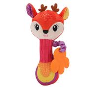 NOENNULL Baby Soft Rattle Toy Sensory Learning Shaker with Teether Gentle Sounds, Easy Grip Infant Toy (Type 2)