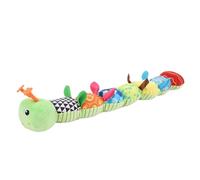 NOENNULL Baby Soothing Plush Toy with Growth Chart, Teether, Rattle & Music | Cuddle Toy for Newborns to 1 Year Old, Soft Sensory Developmental Toy (Green)