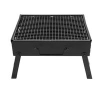 NOENNULL Barbecue Grill, Portable Charcoal Grill, Iron Stainless Steel BBQ, Folding Barbecue, Grilling Tool Outdoor Backyard Cooking, Camping Picnics