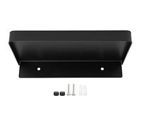 NOENNULL Bathroom Phone Self Wall Mounted Thick Phone Storage Shelf Toilet Accessory 185x90mm (Black)