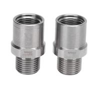 NOENNULL Bike Pedal Extender Durable Stainless Steel Extension By 20mm for Mountain Road Bicycle,Universal Compatibility,Lightweight Design for All Riders