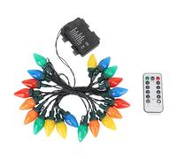 NOENNULL C9 LED Christmas String Lights 16.4ft 20 LED Waterproof C9 Strawberry Christmas Lights for Outdoor Indoor Outside Patio Wedding Party Decoration