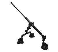NOENNULL Camera Triple Suction Car Mount Kit With Dual Ball Head for Insta360 X5 X4 X3 X2 X One RS R Action Camera, 45.28in Selfie Stick, Strong Clamping Force, 3.3in Suction Cup Diameter