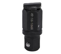 NOENNULL Carbon Steel Ratchet Anvil Adapter with Locking Function High Strength Locking Box Ratchet Adapter Replacement for FUEL INSIDER Box Ratchet, Anti Slip Hex Geometr, Quick (3/8 Inches