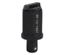 NOENNULL Carbon Steel Ratchet Anvil Adapter with Locking Function High Strength Locking Box Ratchet Adapter Replacement for FUEL INSIDER Box Ratchet, Anti Slip Hex Geometr, Quick (1/4 Inch 49-16-1667)