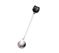 NOENNULL Cat Spoon - Cute Stainless Steel Cat Head Spoon, Teaspoon, Coffee, Sugar, Ice Cream Dessert Cup