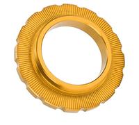 NOENNULL Centerlock Lockring Aluminum Alloy Smooth CNC Machining Disc Rotor Lock Ring for Mountain Bike, 1 X Centerlock Lockring (Gold)