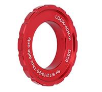 NOENNULL Centerlock Lockring Aluminum Alloy Smooth CNC Machining Disc Rotor Lock Ring for Mountain Bike, 1 X Centerlock Lockring (Red)