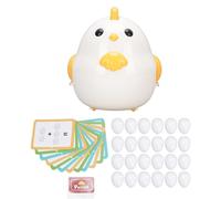 NOENNULL Chicken -Matching Egg Set, Color Adjustment Egg -Set for Chicken -Matching Egg Toys Color and Design Recognition of Sorted Educational Puzzles for Fine Motor Skills