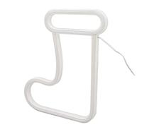 NOENNULL Christmas Neon Light, LED Christmas Boot Neon Sign Light, Battery Operated, USB Charging, Wall Decoration, Light for Party Decoration, 24.5cm x 21cm x 1.5cm, Silicone, Acrylic