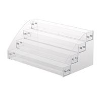 NOENNULL Clear Nail Polish Paint Organizer Holder Rack Shelf 2/3/4/5/6/7 Tier Acrylic Tattoo Ink Essential Oil Display Stand (4 Layers)