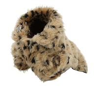 NOENNULL Cute Retro Fashion Pet Leopard Print Cloak Small Dog Plush Jacket for Autumn and Winter Stylish Warm Dog Coat Winter Apparel (M)