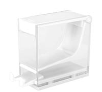 NOENNULL Dental Cotton Wool Roll Holder, Dental Cotton Wool Roll Dispenser Organizer Hygienic Cotton Roll Divider Press Type Holder for Professional Clinic Home Use (White)