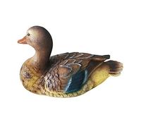 NOENNULL Duck Statue, Resin Floating Duck Figurine Realistic Duck Pond Decor for Garden Yard Garden Yard (Fisherie)