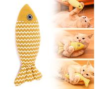 NOENNULL Durable and Bite Resistant Burlap Catnip Toy for Active Play and Cat Lovers, 21 x 10 x 5 cm