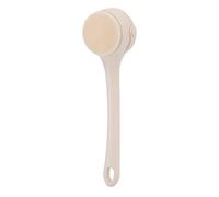 NOENNULL Electric Body Brush with Two Handles, Waterproof IPX7 Shower Scrubber for an Effective Bathing Experience (Beige)