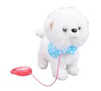 NOENNULL Electric Plush Dog Toy Walking Singing Tail Squeaky Licking Interactive Toy for Puppy Dog Song Toy for Children