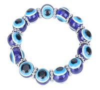 NOENNULL Evil Eye Bracelet Women and Men, Beaded Bracelet, Blue, Evil Eye, Good Luck, #488, Copper