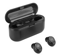 NOENNULL F9 Black ABS Wireless Touching Control Bluetooth Earphone for Home Office Digital Display In-Ear Stereo Headphone, 3 Hours Usage, Suitable for Office Workers, 130g