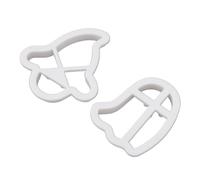 NOENNULL Ghost Cutters - 2 Pack Cookie Cutters Plastic Cookie Molds Cutter Tool Food Party Decorations