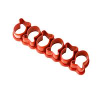 NOENNULL Goldfish Cracker Cutter for Baking, Mini Plastic Fish Cookie Cutter, Goldfish Cookie for Crackers, Small Plastic Treat Baking Mold for Cookies in (Orange)