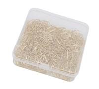 NOENNULL Heart Shaped Paper Clips, Cute Decorative Paper Clips for Organizing at Home, School, Office, 200 Pieces in a Storage Box (Gold)