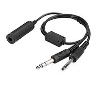 NOENNULL Helicopter to General Aviation Headset Adapter Cable - David Clark AVCOMM, U 174
