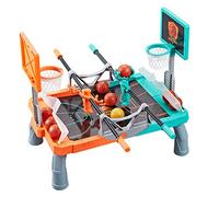 NOENNULL Kids Gaming Foosketball Game Children's Basketball Game Parent Child Interactive Game Double Fingertip Shooting Table Top Games for Kids (color1)