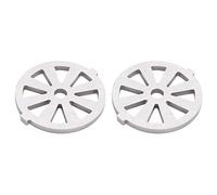 NOENNULL Meat Grinder Vane/Wing Durable Stainless Steel Cutting Plate 7mm for 5# Type Grinder, 2pcs for Kitchen (7mm Inner Diameter Fan-Shaped mesh Knife)