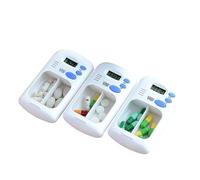 NOENNULL Mini Digital Remedy Dispensers Medication Box with Electric Alarm Portable Remedy Storage Box for Office Or Travel
