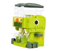 NOENNULL Mini Green Dinosaur Water Dispenser Toy for Kids, Lightweight and Portable, Drinkable Water Function, Simulation Dinosaur Shape, Cultivate Hands On Skills