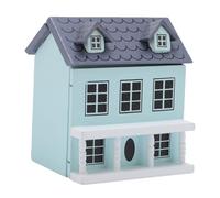 NOENNULL Miniature Wooden Cottage - Dollhouse Accessories, Tiny House Model for Desktop Decor, Fairy Garden & DIY Crafts - Realistic Mini Toy House for Collectors & Kids