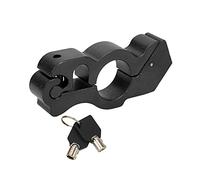 NOENNULL Motorcycle Aluminium Brake Lock, Handlebar Grip, Protective Horn Lock for Safety, Responsive and Durable, for Universal Models (Black)