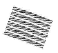 NOENNULL Pack of 35 A4 Paper Binding Bobbins, 25.4mm Diameter, 48 Loops, 4:1 Division, Plastic Spiral Wire Spines, 215 Sheets Capacity (Black)