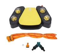 NOENNULL Paw Activated Pet Drinking Fountain, Step on Simple Water Dispenser for Dogs, Automatic Outdoor Water Bowl for Pet Shops in the Courtyards, (Yellow)