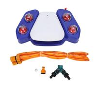 NOENNULL Paws Activated Pet Drinking Fountain, Step on Dogs Sprinkler Toys Simple Activated Dog Water Fountain Toys for Courtyards, Gardens, Pet Stores (Blue)