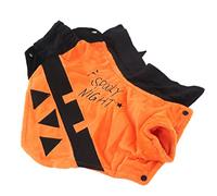 NOENNULL Pet Costume Bat Pattern Machine Washable Halloween Dog Coat for Parties Polyester (S)