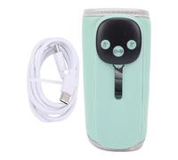 NOENNULL Portable Bottle Warmer for Travel, Fast Heating Milk Warmer with Night Light Memory Function LED Display, Milk Bottle Warmer Sleeve for Travel Comfortable Baby Feeding (Green)