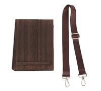 NOENNULL Portable Wooden Art Box Adjustable Shoulder Strap Artist Easel Sketch Box Organizer for Outdoor Painting Durable Messenger Style Wooden Case