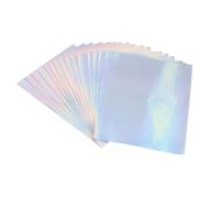 NOENNULL Printable Holographic Scratch Resistant Sticker Paper for Inkjet Printer, Fast Dry A4 Sticker Paper for Printer