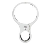 NOENNULL Quick Release Bike Cup Holder Universal Anti Slip Folding Drink Holder for Water Bottle Coffee Cup Adjustable Nylon Mount for Handlebar or Frame (White)