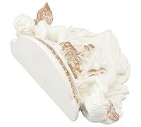 NOENNULL Resin Angel Wall Shelf European Exquisite Beautiful Decoration Shelf Bedroom Living Room Kitchen (Beige Gold)