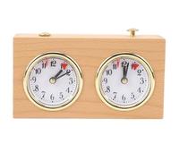 NOENNULL Retro Analogue Chess Clock Timer - Wind-up Mechanical Chess Clock with Large, Easy to Read Dials, No Battery Required