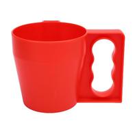 NOENNULL Reusable Insulated Ice Cream Pint Holder,Double Walled Freeze Proof Cup Sleeve for Frozen Yogurt, Gelato Desserts Non Slip Handle, Fits Ben Jerry, Talenti (Red)