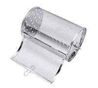 NOENNULL Rolling Grill Cage Dishwasher Stainless Steel Rotating Grill Basket for Peanuts Coffee Beans Nuts